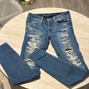 American Eagle Outfitters Blue Skinny Jeans